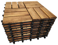 HC Garden &amp; Leisure wooden tile 30 x 30 x 2.4 cm acacia