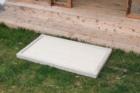 HC Garden & Leisure floor element for solar showers & ladders white