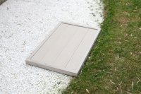 HC Garden & Leisure floor element for solar showers & ladders white
