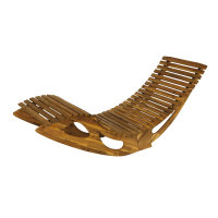 Ergonomic swing lounger Sauna lounger made of acacia wood - FSC® certified