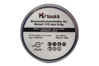 HC Tools Diamanttrennscheibe für Metall 115mm 5 tlg.