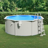 vidaXL Pool with safety ladder 360x120 cm