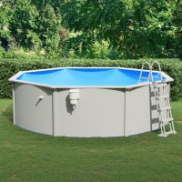 vidaXL Pool with safety ladder 460x120 cm