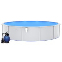vidaXL Pool with sand filter pump 550x120 cm