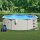 vidaXL pool with sand filter pump and ladder 460x120 cm