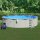 vidaXL Pool with sand filter pump and ladder 550x120 cm