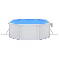 vidaXL Pool mit Sandfilterpumpe und Leiter 490x360x120 cm