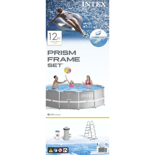 Intex Intex Prism Cadre Swimmingpool-Set 366 X 99 CM Pompe Échelle Schimmbad 26716GN 