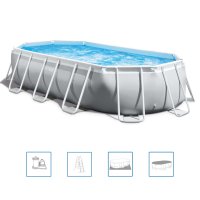 Intex Prisma Rahmen Schwimmbad-Set Oval 503x274x122 cm 26796GN