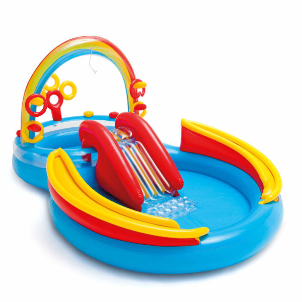 Intex Inflatable Pool Rainbow Ring Play Center 297x193x135cm 57453NP