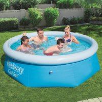 Bestway Fast Set Inflatable Swimming Pool Round 244x66 cm...