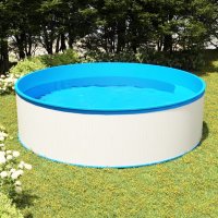 vidaXL Paddling Pool 350x90 cm White