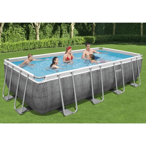 Bestway Power Steel Swimming Pool Set Rectangular 549x274x122 cm