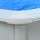 vidaXL Pool with Steel Wall Oval 490x360x120 cm White