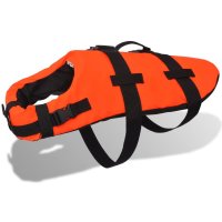 vidaXL dog rescue vest M Orange