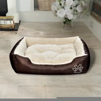 vidaXL Warm dog bed with cushion pillow S