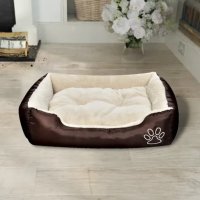 vidaXL Warm dog bed with cushion pillow XL