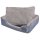 vidaXL Dog Bed with Padded Cushion Size M Grey