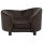 vidaXL dog sofa brown 69x49x40 cm plush