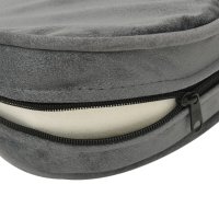 vidaXL dog sofa gray 69x49x40 cm plush and faux leather