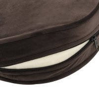 vidaXL dog sofa brown 69x49x40 cm plush and faux leather