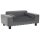vidaXL dog sofa gray 81x43x31 cm plush and faux leather