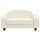 vidaXL dog sofa cream white 80x50x40 cm faux leather