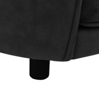 vidaXL Dog Sofa Black 69x49x40 cm Plush