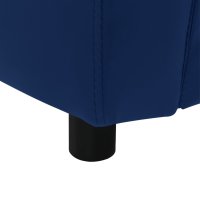 vidaXL dog sofa blue 67x41x39 cm imitation leather