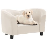 vidaXL Dog sofa cream 67x41x39 cm leatherette