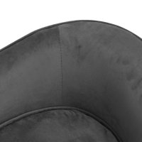 vidaXL dog sofa dark gray 69x49x40 cm plush and faux leather