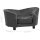vidaXL dog sofa dark gray 69x49x40 cm plush and faux leather