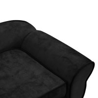 vidaXL Dog Sofa Black 72x45x30 cm Plush