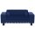 vidaXL dog sofa blue 81x43x31 cm plush and faux leather