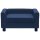 vidaXL dog sofa foam cushion blue 60x43x30 cm plush faux leather