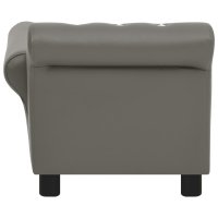 vidaXL dog sofa gray 83x45x42 cm imitation leather
