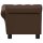 vidaXL dog sofa brown 83x45x42 cm imitation leather