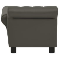 vidaXL dog sofa dark gray 83x45x42 cm faux leather