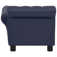 vidaXL dog sofa blue 83x45x42 cm imitation leather