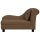 vidaXL Dog Sofa with Cushion Brown 83x44x44 cm Plush