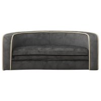 vidaXL Dog Sofa Foldable Grey 73x67x26 cm Plush Washable Cushion