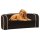 vidaXL Klappbares Hundesofa mit waschbaren Kissen 73x67x26 cm Plüsch Braun