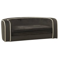 vidaXL dog sofa folding dark gray 73x67x26 cm plush cushion