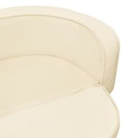 vidaXL Dog Sofa Foldable Cream 73x67x26 cm Plush Washable Cushion