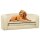 vidaXL Dog Sofa Foldable Cream 73x67x26 cm Plush Washable Cushion