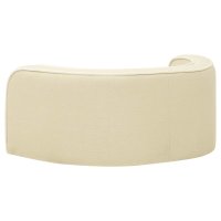 vidaXL Dog Sofa Foldable Cream 76x71x30 cm Linen Washable Cushion
