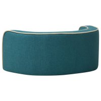 vidaXL Dog Sofa Foldable Turquoise 76x71x30 cm Linen Washable Cushion