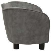 vidaXL dog sofa gray 66x43x40 cm plush