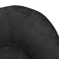 vidaXL Dog Sofa Black 66x43x40 cm Plush