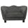 vidaXL dog sofa dark gray 66x43x40 cm plush